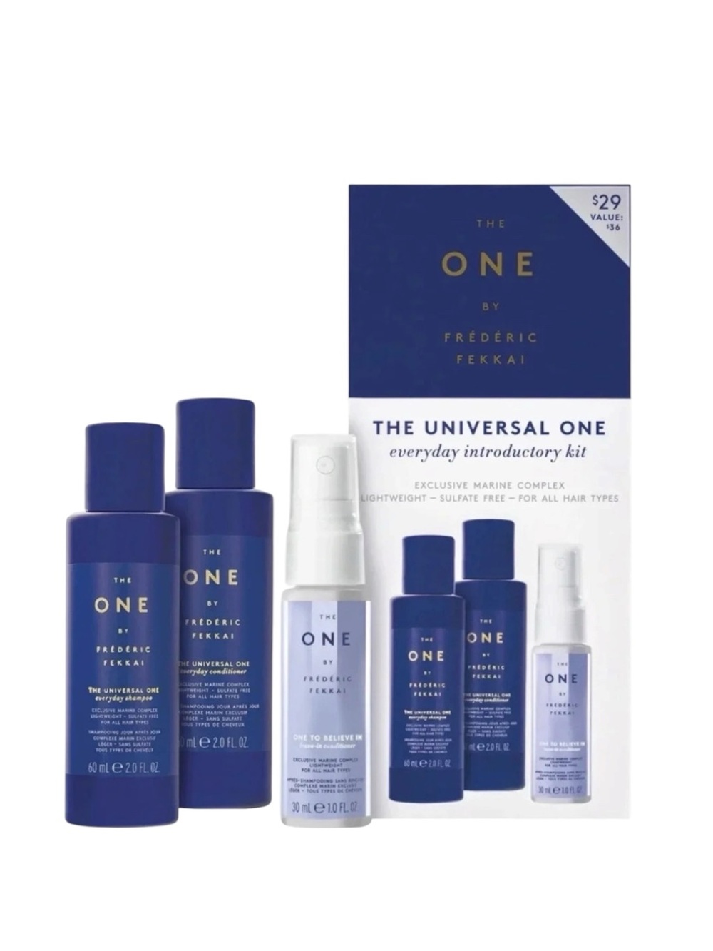 THE ONE by FREDÉRIC FEKKAI the universal one everyday introductory kit 3 Piece